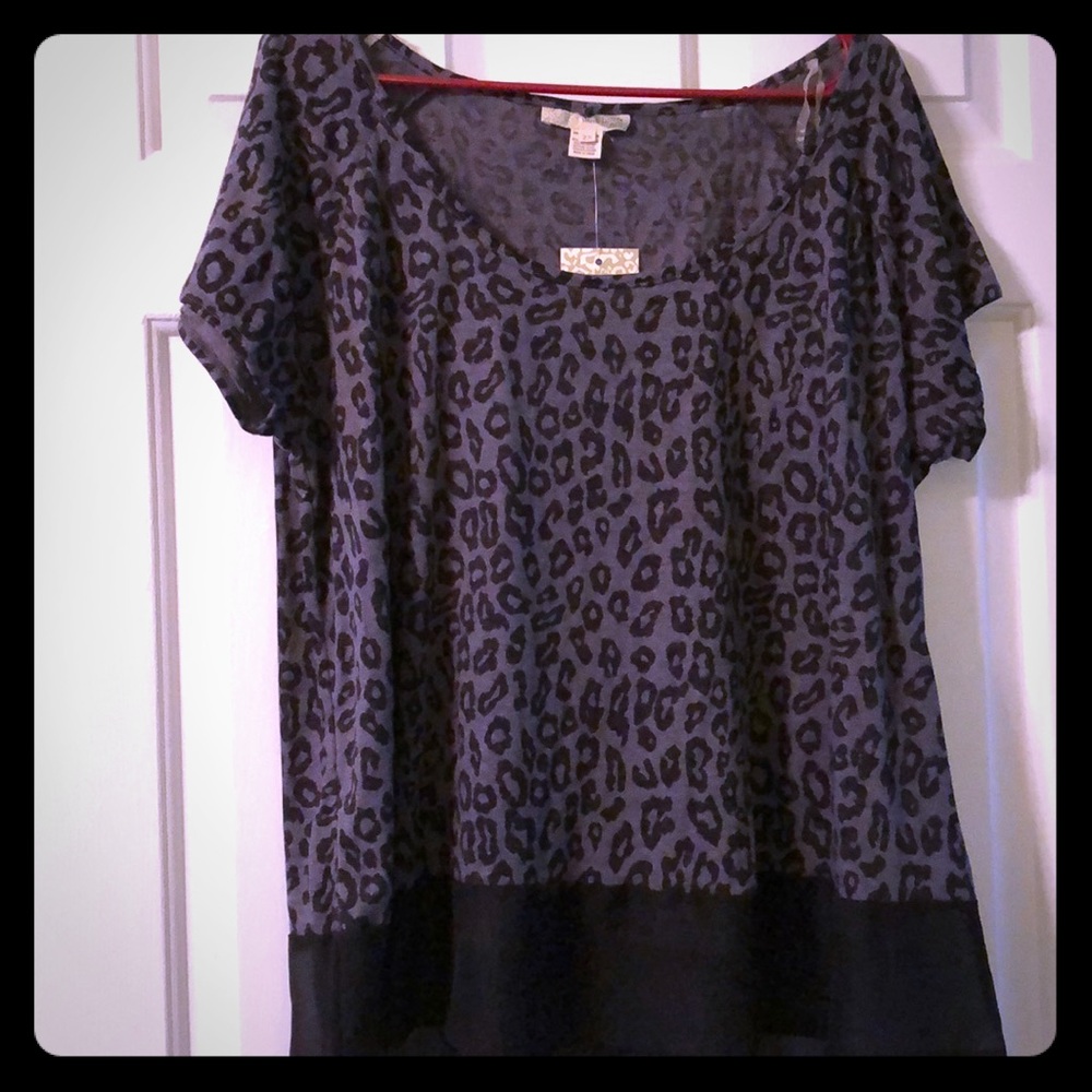 Leopard shirt.